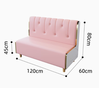 Ensemble de sièges de restaurant commercial, canapé en cuir rembourré, table et chaises pour café, hôtel, mobilier de salon