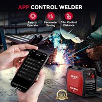 ARCCAPTAIN 165A Poste à souder onduleur à commande par application 120V 240V MMA Lift TIG avec ventilateur intelligent et VRD