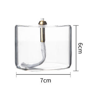 Lampe à huile en verre cylindrique, design Art Déco, aromathérapie, mariage, Noël, décoration de bureau, ornement pour la maison - Product Image 6