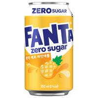 Boisson gazeuse Fanta importée de Corée, 350 ml, saveur pêche blanche et ananas, boisson gazeuse en gros, boisson exotique