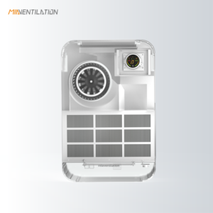 200m3/h Sistema de ventilación de aire Uniflow sin ductos de bajo ruido Hogar - Product Image 2