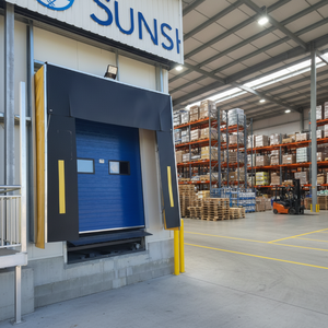 <span class=keywords><strong>Porte</strong></span> de quai rétractable mécanique à air comprimé pour conteneurs de camions, moderne, économe en énergie, pour entrepôts frigorifiques - Product Image 1
