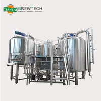 Équipement de brassage de micro-bière automatique SUS304 à chauffage vapeur 2000L avec pompe et cuve sous pression pour hôtel/pub/restaurant