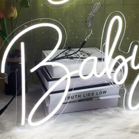 Oh Baby LED Neon Sign Acrylic Giant Letter Customized Lighting Decoration Bluetooth/WiFi Control IP65 Waterproof Home