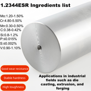 ESR skd61 8402 X40CrMoV5-1 dac3 1.2367 8418 dievar hợp kim thép thanh Kết Cấu Thép thanh DIN tiêu chuẩn rèn chết khuôn cắt - Product Image 4