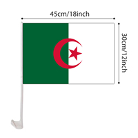 Drapeaux de poche algériens imprimés numériquement en gros 14*21cm 20*30cm Jeu de sports de plein air Événements électoraux faits
