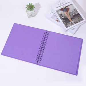 Album <span class=keywords><strong>photo</strong></span> créatif rétro DIY, album de <span class=keywords><strong>scrapbooking</strong></span>, 8-10 pages, <span class=keywords><strong>livre</strong></span> commémoratif avec reliure spirale, couverture en cuir - Product Image 4