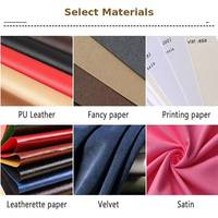 Boîte cadeau en papier de luxe de forme ronde, emballage rigide en papier avec insert en velours doux pour bracelets, bagues, boucles d'oreilles