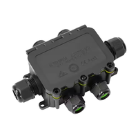 Boîte de jonction électrique étanche en nylon M2068 la plus vendue, boîte de jonction de câbles en plastique IP68, connexion électrique à 2 voies
