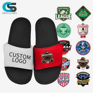 Greatslides Câu lạc bộ đội đỏ không trượt dép, thể thao Slide men của thể thao trượt, thiết kế Slide người đàn ông tùy chỉnh bãi biển dép - Product Image 1