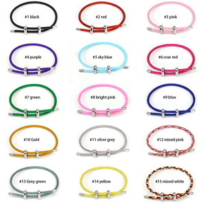 Pulseras Unisex <span class=keywords><strong>de</strong></span> Acero Inoxidable con Forma <span class=keywords><strong>de</strong></span> 8 en Oro <span class=keywords><strong>de</strong></span> 18K, Modernas y Coloridas, con Cable Trenzado y Piedras Principales <span class=keywords><strong>de</strong></span> Diamante y Perla - Product Image 2