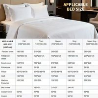 Parure de lit de luxe en coton égyptien simple, housse de couette blanche, 4 pièces, taille Twin, King, Super King, satin, ajustée, 300 fils, toutes saisons