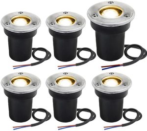 <b>LED</b> Underground <b>Light</b> 5000K Daylight IP65 Flush Mount Stainless Steel Garden Lighting Type III Distribution <b>Motion</b> <b>Sensor</b> CRI 90 - Product Image 1