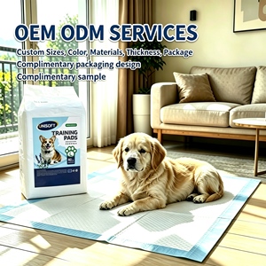 โรงงานผลิตแผ่นรองซับฉี่สุนัขแบบซุปเปอร์ซึมซับ ขายส่ง รับผลิตแบบ OEM แผ่นรองฉี่สัตว์เลี้ยง แผ่นรองฉี่สุนัขแบบใช้แล้วทิ้ง 6 ชั้น สำหรับสุนัข - Product Image 2