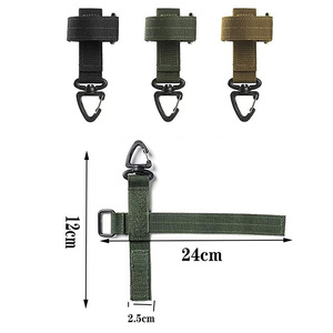 Tactical Nylon Webbing Clip With Carabiner Hook For Outdoor Gear Storage Backpack Belt Mounting Accessory - Product Image 5