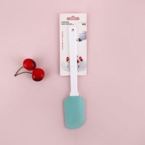 Spatule en silicone écologique résistante à la chaleur, personnalisée, avec détails en acier inoxydable, 25x5cm, pour la pâtisserie, outils de cuisine - Product Image 3