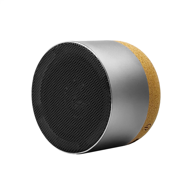 Wholesale Eco Friendly Portable Small Wireless Mini Cork Wooden Outdoor Blue Tooth Speaker