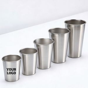 XDH763 Gobelets à bière personnalisés avec logo 30 ml, tasses à pinte de 1 oz à 16 oz, verres à shot en acier inoxydable, cadeau, verre à vin - Product Image 1