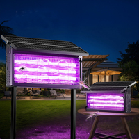 Buitentuin Villa Tuin Terras Gazon Zon Energie Detectie Muggenlicht