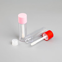 Soins personnels couleur personnalisée brillant à lèvres baguette Tubes Lipgloss conteneur rose personnalisé Lipgloss Tubes Logo personnalisé