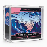 Boîtier de protection magnétique en acrylique pour Elite Trainer Box (ETB), présentoir pour Booster Box avec protection UV à 99 % et écran transparent