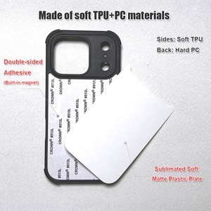 Support d'usine <span class=keywords><strong>Charge</strong></span> sans fil Anti Shock 2d Sublimation Coque de téléphone vierge pour <span class=keywords><strong>iPhone</strong></span> 17 Pro - Product Image 2
