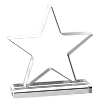 Trophée en cristal transparent personnalisé pour compétition, fournisseur chinois YAGELI YGL-230509-02, impression sérigraphique