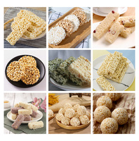 Nouveau Commercial haute productivité grande capacité soufflé avoine céréales protéine barre d'énergie gâteau de riz boule de riz boule de sésame formant