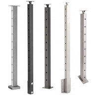 Garde-corps de sécurité moderne pour escaliers de parc, balcons et piscines, en câble, en alliage d'aluminium inoxydable, résistant à la rouille, installation facile