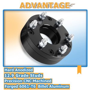 Adaptateurs et entretoises de roues en alliage d'aluminium 2 "5x4.75 à 6x5.5 S10 Blazer Camaro Corvette Eldorado XLR Firebird Pontiac GTO <span class=keywords><strong>Sonoma</strong></span> - Product Image 5