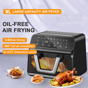 <span class=keywords><strong>Friteuse</strong></span> à air de 9 litres multifonctionnelle domestique d'une capacité de 9 L <span class=keywords><strong>XXL</strong></span> Friteuses électriques intelligentes avec fenêtre visible - Product Image 2
