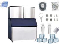 Machine à glaçons commerciale à haute efficacité directe d'usine électrique avec forme de glace carrée rapide de compresseur pour les hôtels de ménages