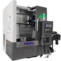 Torno Vertical CNC de Alta Precisión VTC600, Centro de Torneado para Mecanizado de Mazas de Ruedas con Control GSK/Fanuc