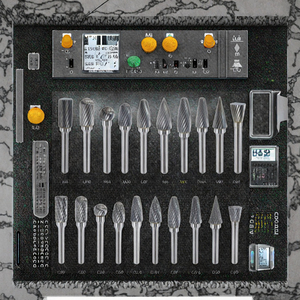 Ensemble de meuleuses électriques à meules rotatives en carbure de tungstène pour la gravure, personnalisable OEM - Product Image 3