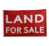 Drapeaux personnalisés avec logo et design de 3*5 pieds Drapeaux noirs et blancs à carreaux Publicité immobilière Drapeaux rectangulaires