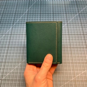 Boshiho Genuine Leather Short <b>Trifold</b> <b>Wallet</b> With Lining Money Clip and Credit Card Holders for Men's Travel Model - Product Image 6