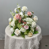 M-FB92 Fleurs de mariage d'automne personnalisées, centres de table artificiels blancs, arrangements floraux sauvages, boule de fleurs