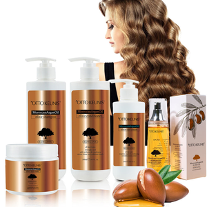 Ensemble de soins capillaires avec logo personnalisé, soins du cuir chevelu biologiques, réparation, lissage, soin nourrissant, huile d'argan, <span class=keywords><strong>shampoing</strong></span> et après-<span class=keywords><strong>shampoing</strong></span> pour <span class=keywords><strong>cheveux</strong></span> <span class=keywords><strong>doux</strong></span> et soyeux - Product Image 1