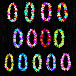 MADESHINE Guirlandes lumineuses de haute qualité pour événements festifs, bracelets et bandeaux floraux pour décorations de Noël et fêtes hawaïennes - Product Image 5