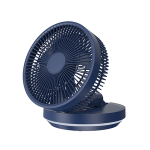 充電式振動デスクファンテレスコピック8インチ7200mAh LEDディスプレイタイマー設定静かな空気冷却ホームオフィス用 - Product Image 1