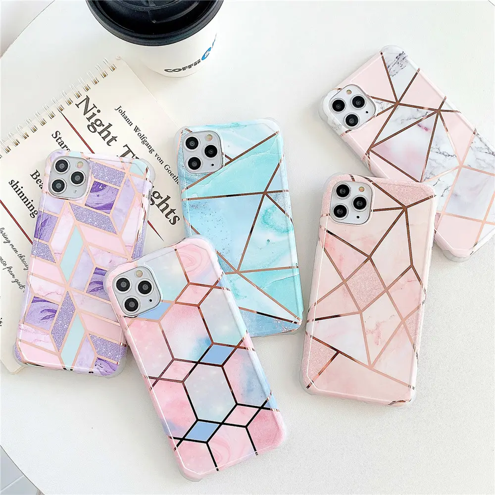 4 Corner Shockproof Stylish Glitter Sparkle Bumper Case Cover for iPhone 11,for Apple iPhone 13 Pro Max Mobile Phone Cases
