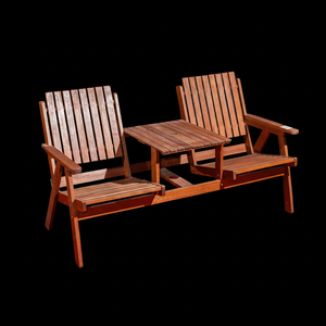 TACASA personnalisé, banc de patio extérieur durable et écologique de style ferme en bois massif imperméable pour Park Hotel & Villa - Product Image 1