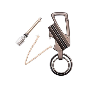 Allume-feu permanent en métal, porte-clés, ouvre-bouteille, réutilisable, étanche, outil de survie d'urgence - Product Image 2