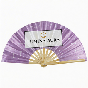 Abanico Plegable de Papel de Alta Calidad, Impresión a Doble Cara, con Efecto de Estampado en Dorado, Logotipo Personalizado para Promoción de Marca - Product Image 6