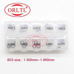 ORLTL 50 Pcs Chung <span class=keywords><strong>Rail</strong></span> Injector Điều Chỉnh Miếng Chêm B23 Điều Chỉnh Máy Giặt Miếng Chêm Cho Tự Động Phun Nhiên Liệu Kích Thước 1.50mm- 1.95mm - Product Image 2