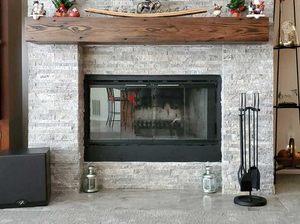 Antique Black <b>Cast</b> Iron Fireplace Tool Set Rustic Fire Pit Log Holder with Tongs Shovel & Broom Firefighting Equipment Accessory - Product Image 4