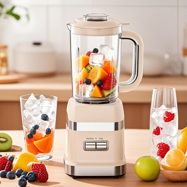 Hot Sale 1.2L Portable Multifunctional Electric Blender Juicers with Push Button Stainless Steel Kitchen Mixer for Hotels