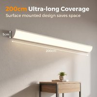 Lampe murale LED en aluminium de 90 cm, lumière chaude, résistante à la corrosion, testée 72h aux atomiseurs de sel, idéale pour les achats groupés pour projets.