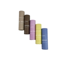 Contenant biodégradable pour baume à lèvres hydratant, tubes de baume à lèvres en papier kraft, emballage rond pour stick déodorant