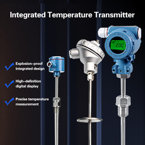 เครื่องส่งสัญญาณอุณหภูมิแบบรวมพร้อมเซ็นเซอร์อุณหภูมิสูง Pt100, เทอร์โมคัปเปิลแบบหุ้มเกราะชนิด <span class=keywords><strong>K</strong></span> และหัววัดความต้านทาน - Product Image 3